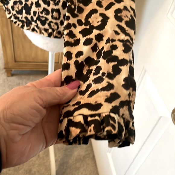 Musette Vintage Leopard Print Jacket Trimmed in Ruffles - Picture 6 of 11